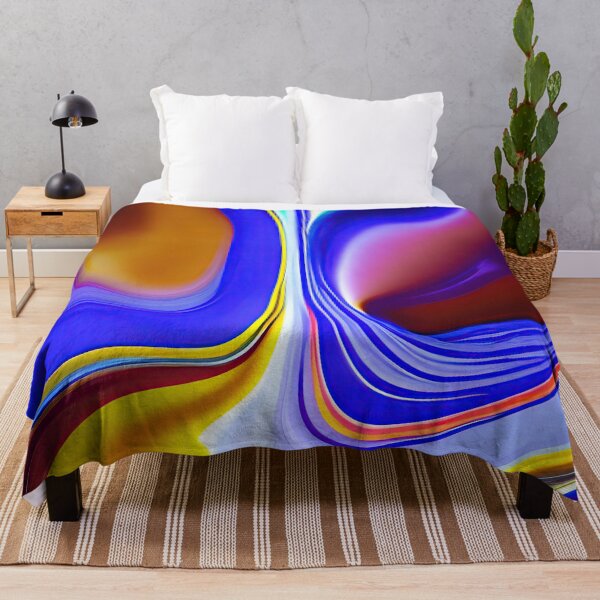 Item preview, Abstract 02 - Ethereal Dance - Yellow Blue Purple designed and sold by Artekinium.