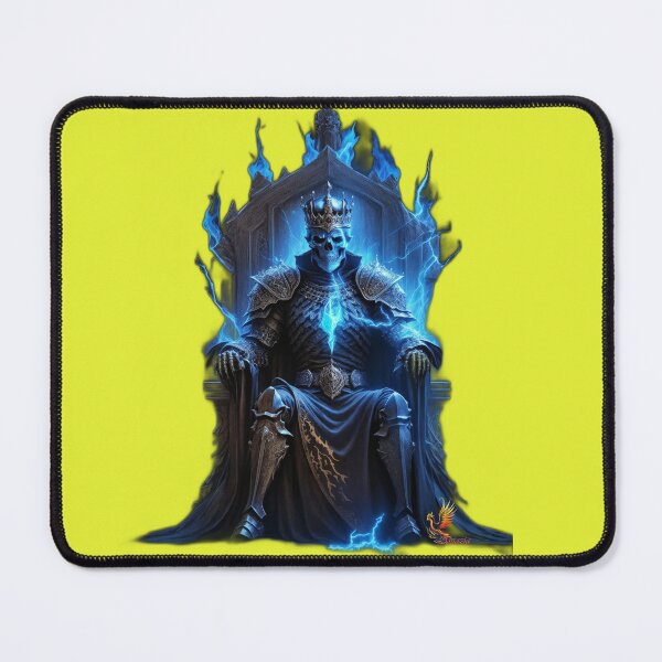 Item preview, Skeleton King Sitting on the Throne (Yellow) designed and sold by AmaziaCo.
