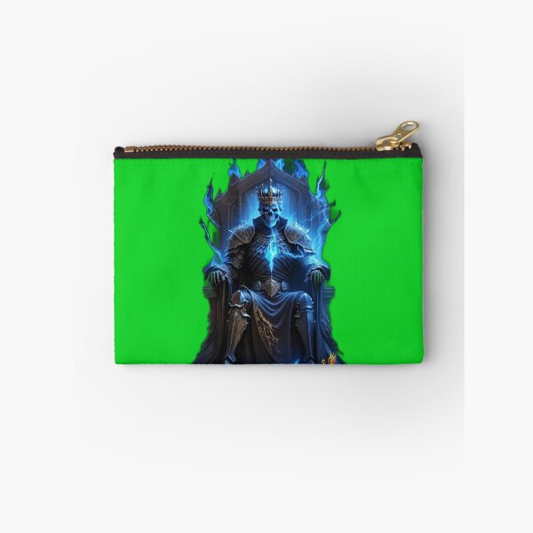 Item preview, Skeleton King Sitting on the Throne (Green) designed and sold by AmaziaCo.