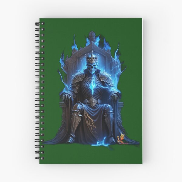 Item preview, Skeleton King Sitting on the Throne (Dark Green) designed and sold by AmaziaCo.