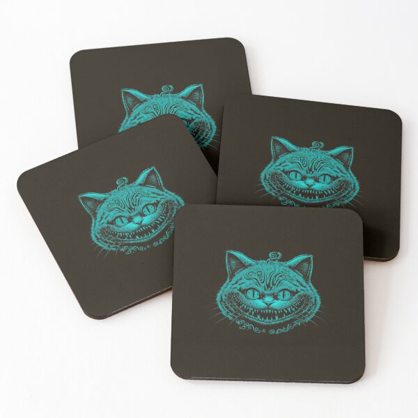 Item preview, Fluorescent turquoise blue Cheshire Cat designed and sold by jeannenowak.