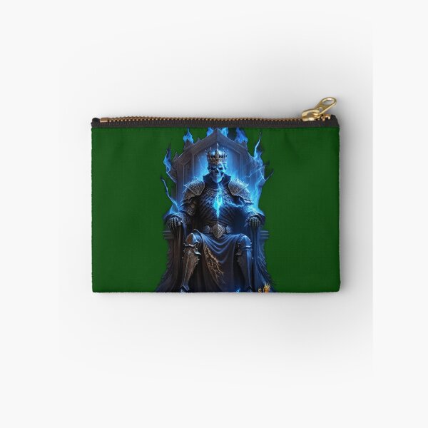 Item preview, Skeleton King Sitting on the Throne (Dark Green) designed and sold by AmaziaCo.