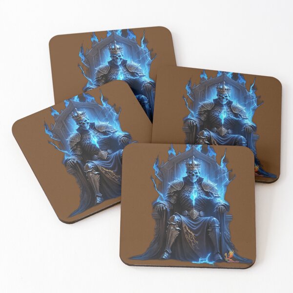 Item preview, Skeleton King Sitting on the Throne (Brown) designed and sold by AmaziaCo.