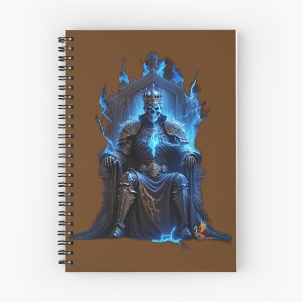 Item preview, Skeleton King Sitting on the Throne (Brown) designed and sold by AmaziaCo.