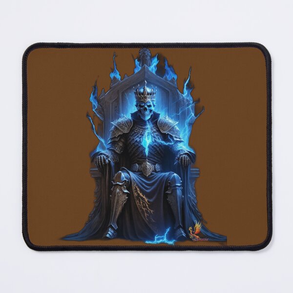 Item preview, Skeleton King Sitting on the Throne (Brown) designed and sold by AmaziaCo.
