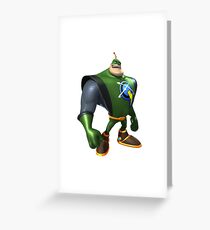 Captain Qwark - rachet and clank Greeting Card