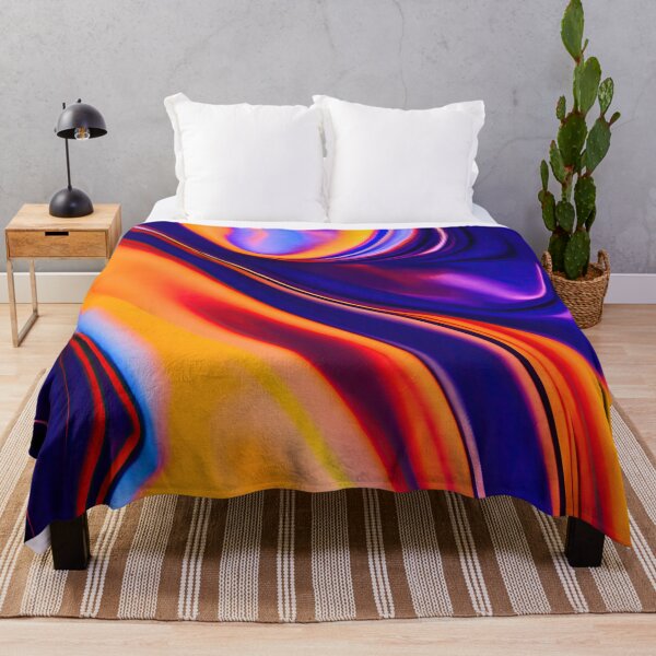Item preview, Abstract 03 - Chromatic Fusion - Blue Purple Orange designed and sold by Artekinium.