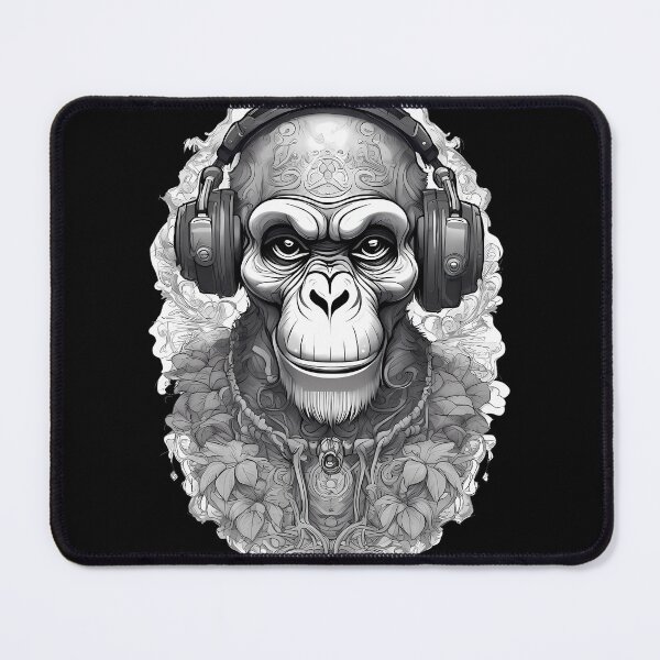 Item preview, Enigmatic Monkey with Ephemeral Flowers designed and sold by Mechanical-Artt.