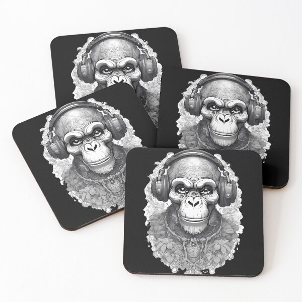 Item preview, Enigmatic Monkey with Ephemeral Flowers designed and sold by Mechanical-Artt.