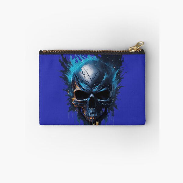 Item preview, Frozen Skull Head with Blue Flames (Blue) designed and sold by AmaziaCo.