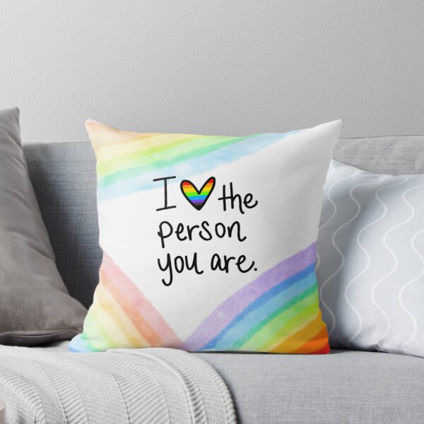 Item preview, I Love The Person You Are Rainbow Pride Art designed and sold by quirkyburp.