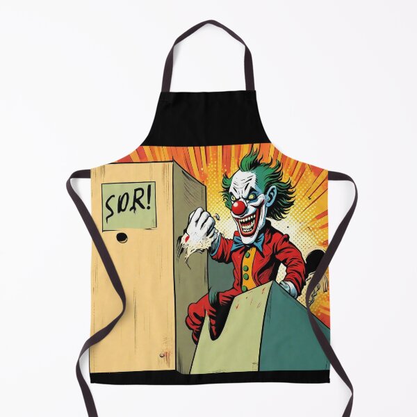 Artikelvorschau, Gruseliger Clown springt aus einer Kiste entworfen und verkauft von Kuki-shop.