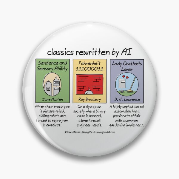 Item preview, classics rewritten by AI designed and sold by WrongHands.