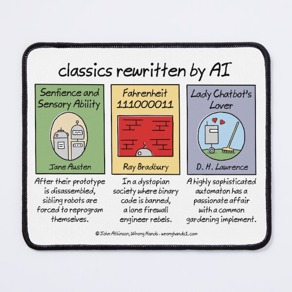 Item preview, classics rewritten by AI designed and sold by WrongHands.