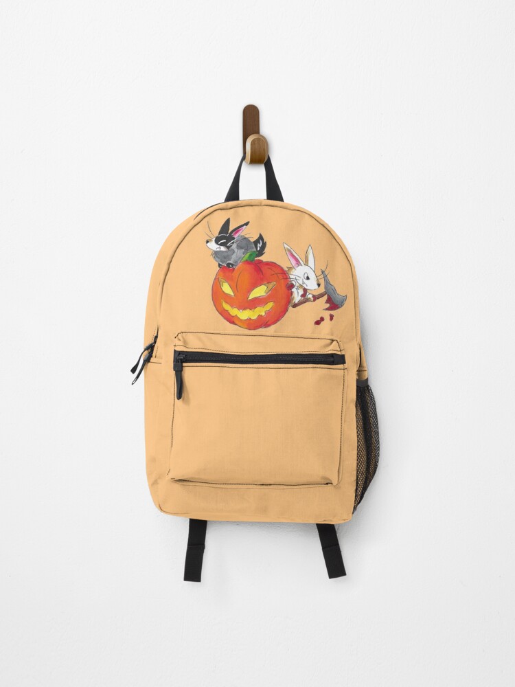 Thumbnail 1 of 3, Backpack, October Rabbits designed and sold by KOKeefeArt.