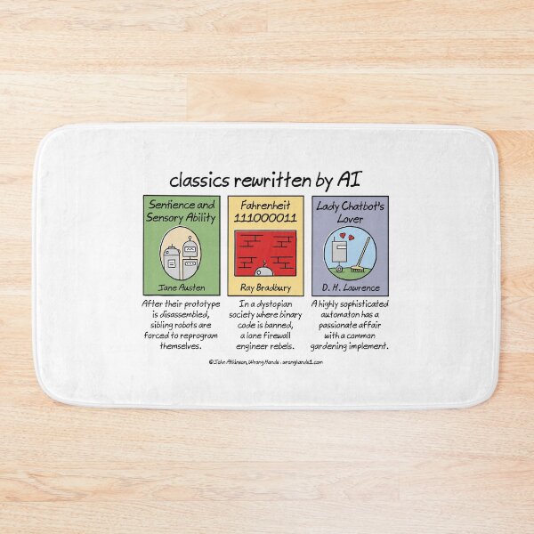 Item preview, classics rewritten by AI designed and sold by WrongHands.