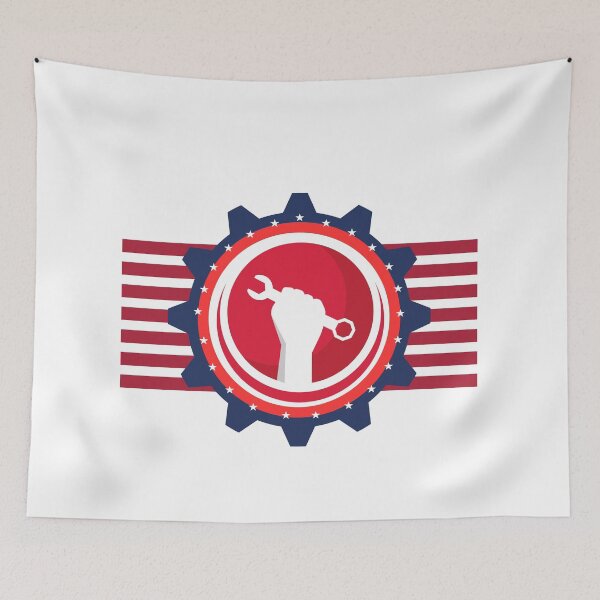 Item preview, usa labor slogan sign classic t shirt designed and sold by sangram9337.