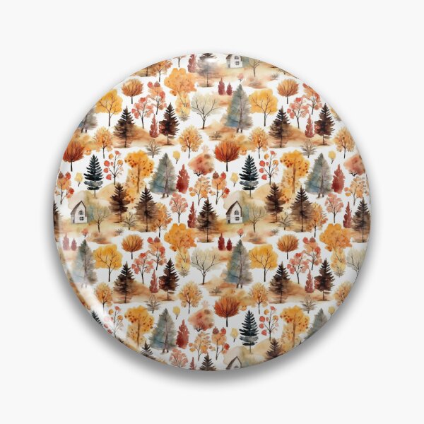 Item preview, Watercolor autumn forest 1 designed and sold by Ocean-Lana.