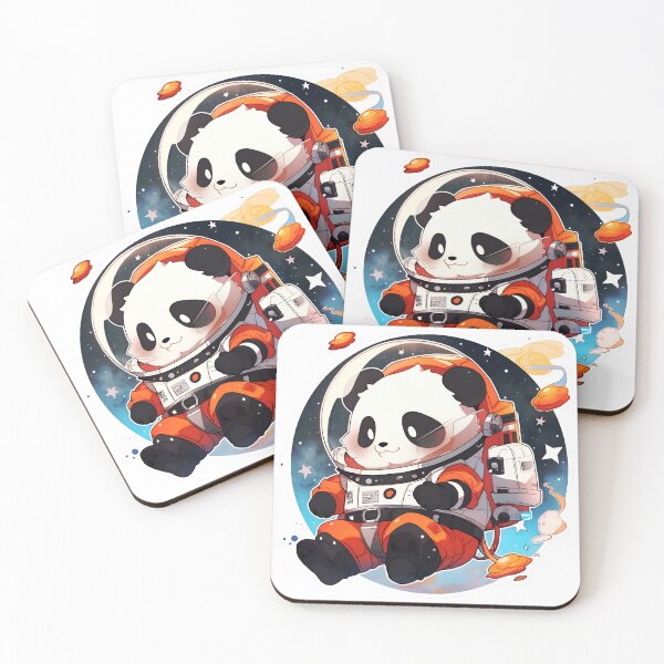 Item preview, Cute Panda Astronaut Hydroflask VSCO Sticker by Zeesdesign on Redbubble designed and sold by ZEESDESIGN.