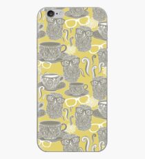 Tea owl yellow iPhone Case