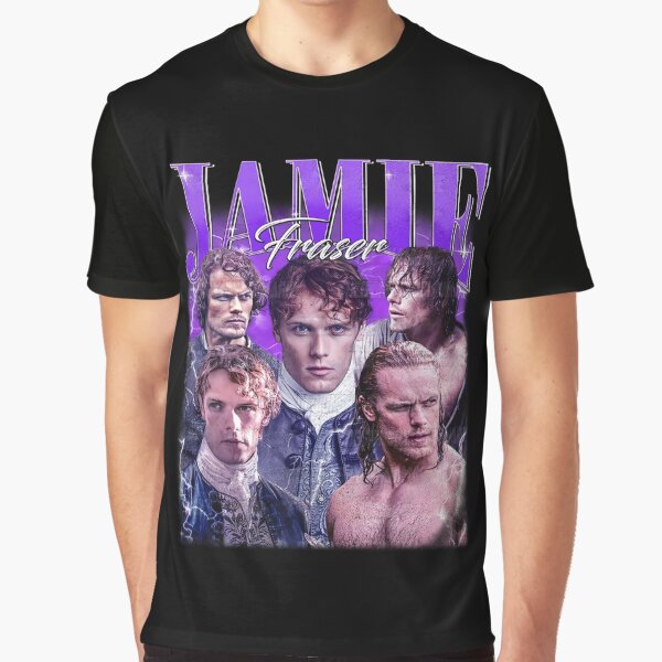 Item preview, Limited Jamie Fraser Outlander Vintage T-Shirt, Gift For Women and Man Unisex T-Shirt designed and sold by HeloiseGusiko.
