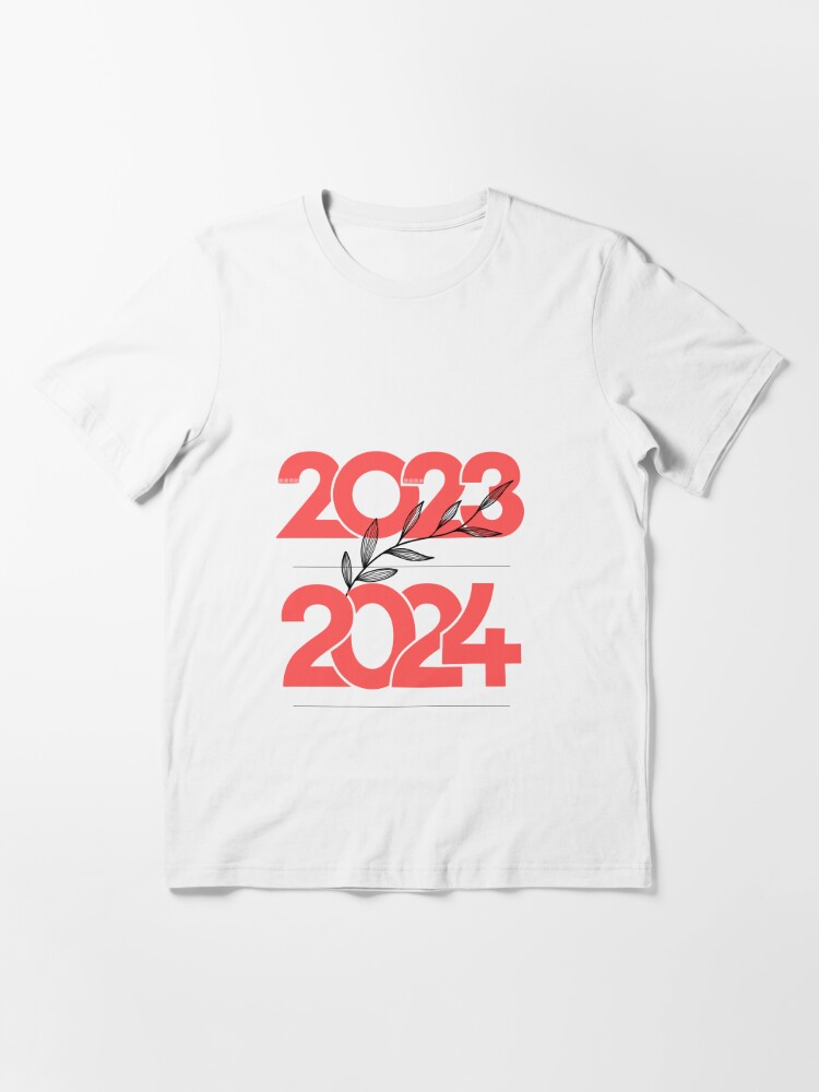 Sticker for Sale avec l'œuvre « Bonne année 2024 à venir » de l'artiste  shoppypod