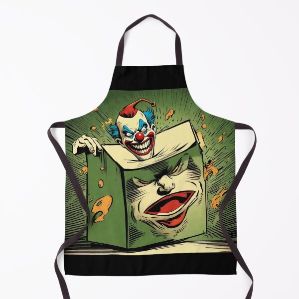 Artikelvorschau, Ein gruseliger Clown springt aus einer Kiste entworfen und verkauft von Kuki-shop.