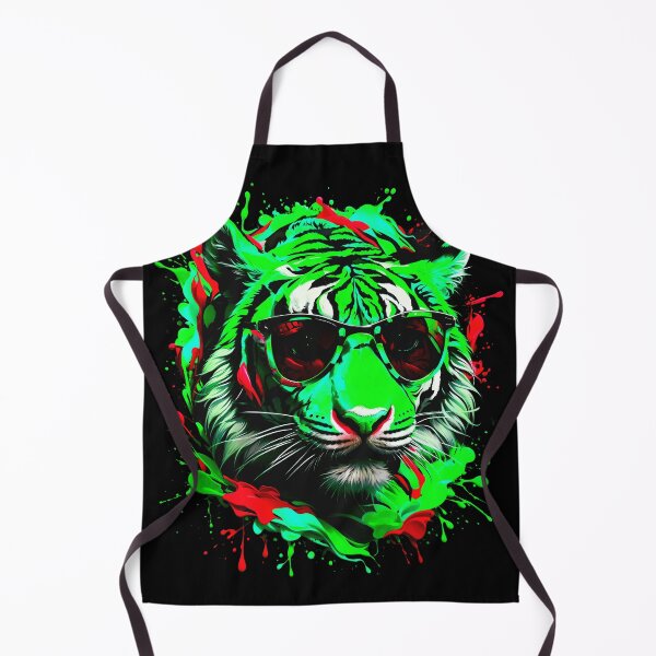 Artikelvorschau, Tiger mit Sonnenbrille und buntem Farbspritzer entworfen und verkauft von MindWave THC.