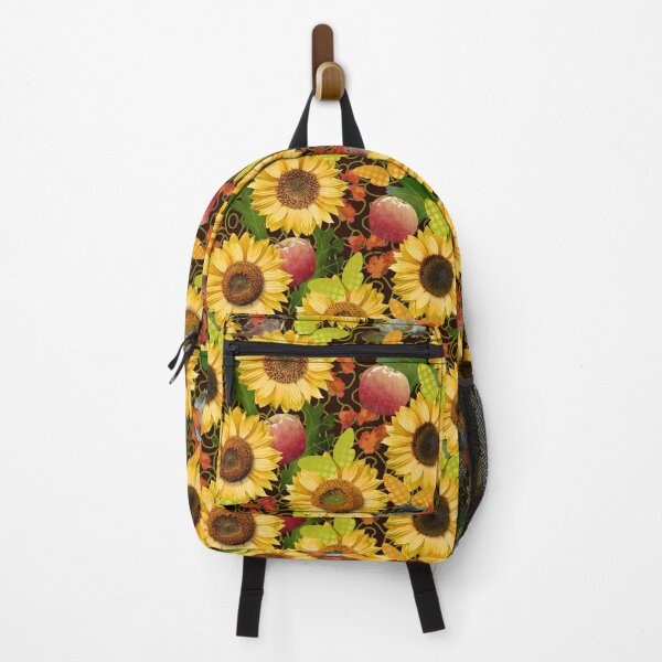 Item preview, Harvest Sunflowers with Butterflies and Cuties Half-Drop Repeat 5748 designed and sold by Art in My Loft.