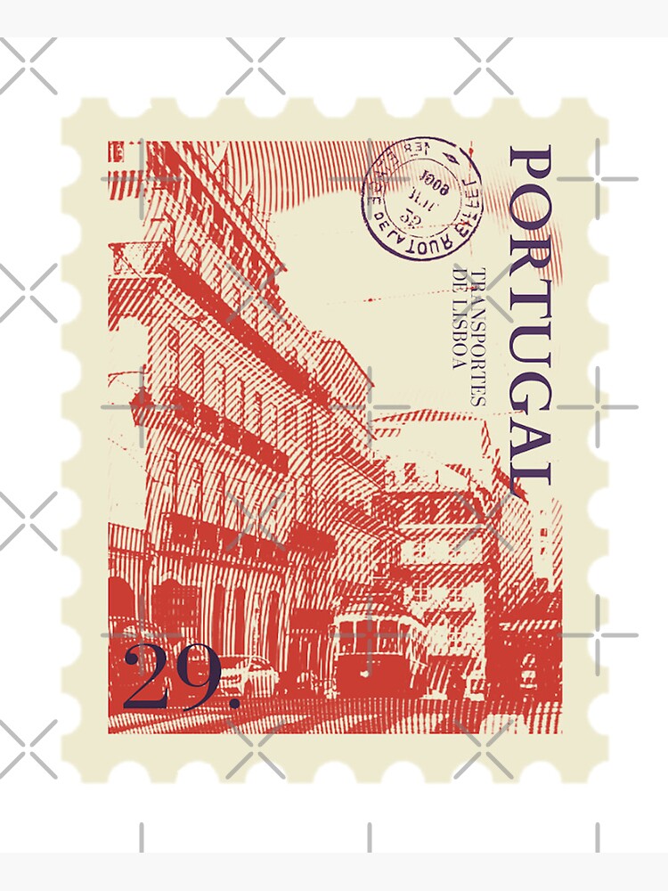 Portugal postal Stamp Postcard for Sale by designsbycloudy