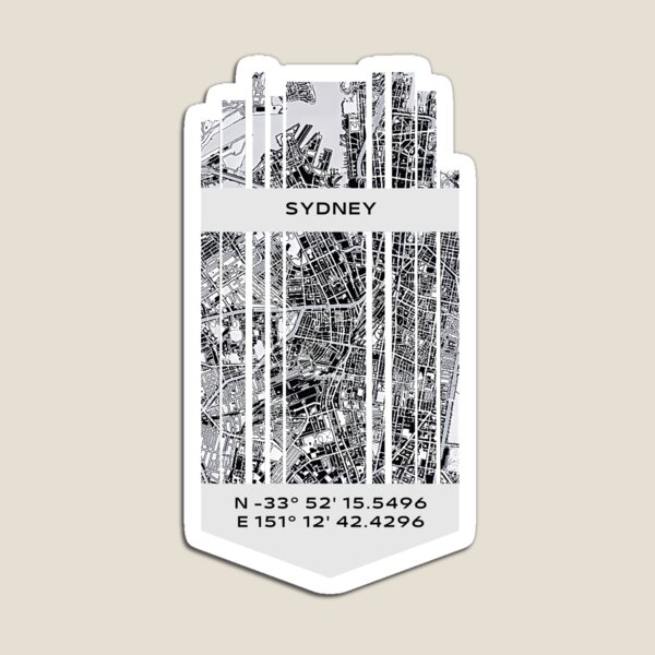 Item preview, AUSTRALIA Sydney - Latitude/Longitude designed and sold by ALLesROUNDER.
