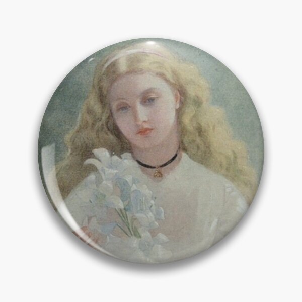 Item preview, Portrait of a Girl Holding a Lily - John Simmons designed and sold by tvdlovership.