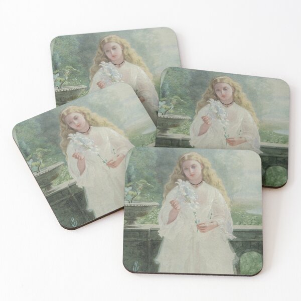 Item preview, Portrait of a Girl Holding a Lily - John Simmons designed and sold by tvdlovership.