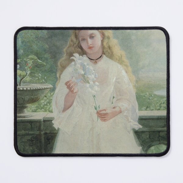 Item preview, Portrait of a Girl Holding a Lily - John Simmons designed and sold by tvdlovership.