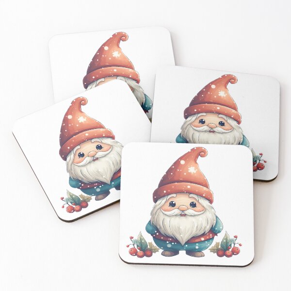 Item preview, Cute Christmas gnome in red hat designed and sold by Inktown.