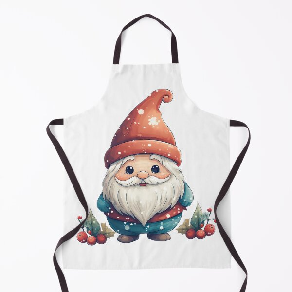 Item preview, Cute Christmas gnome in red hat designed and sold by Inktown.