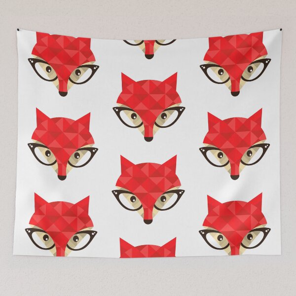 Item preview, Hipster fox designed and sold by Ekaterina Panova.