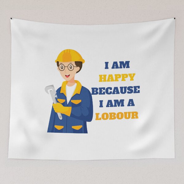 Item preview, i am happy because i am a labour classic t shirt designed and sold by sangram9337.