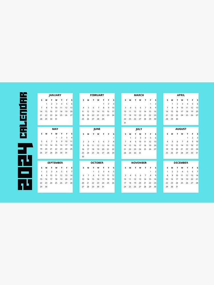 "Cyberpunk 2025 Calendar 2025 Blue" Sticker for Sale by Dorm Room Art