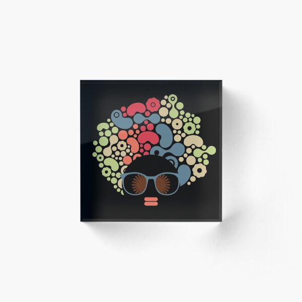 Strange hair Acrylic Block