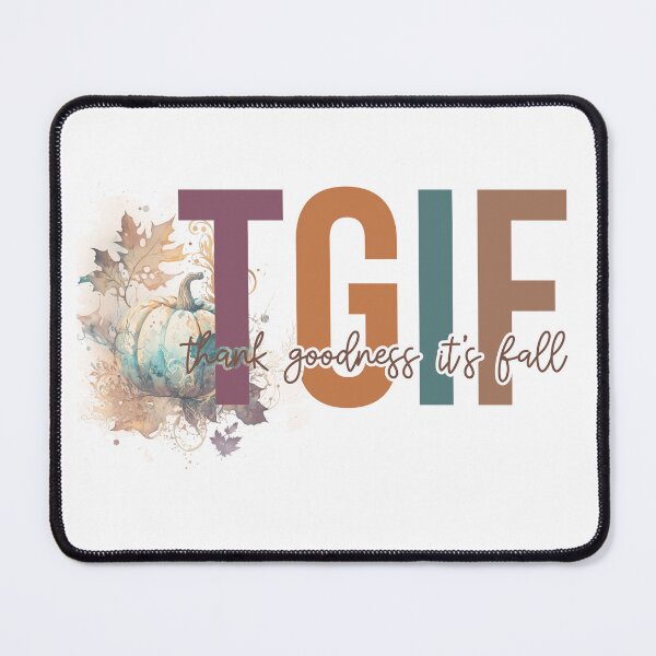 Item preview, TGIF - Thank Goodness It's Fall with Watercolor Pumpkin designed and sold by GlobalGraphics.