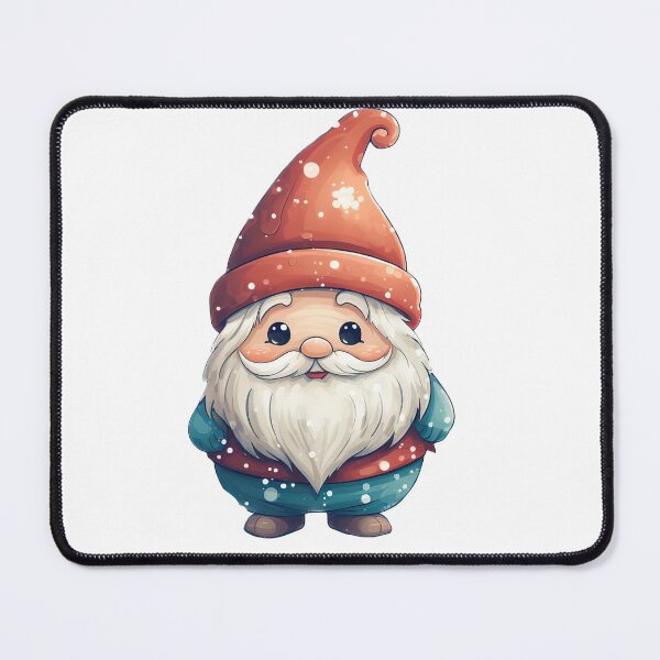 Item preview, Cute Christmas gnome in red hat designed and sold by Inktown.