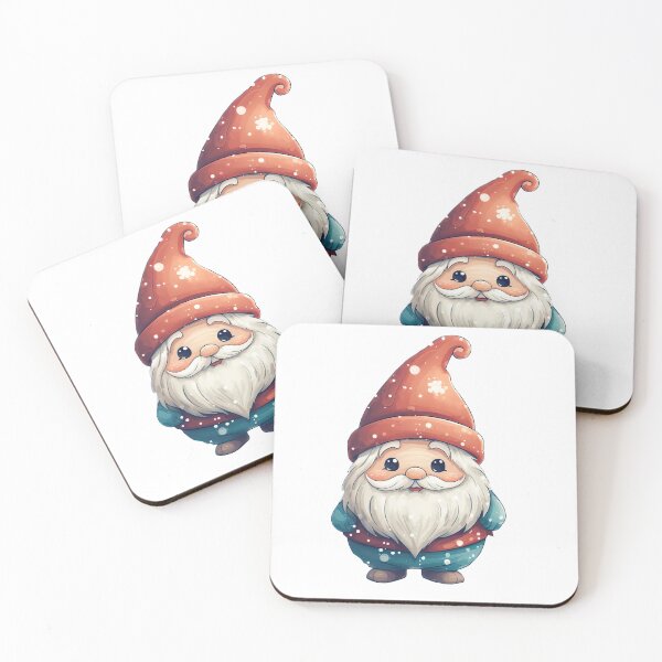 Item preview, Cute Christmas gnome in red hat designed and sold by Inktown.