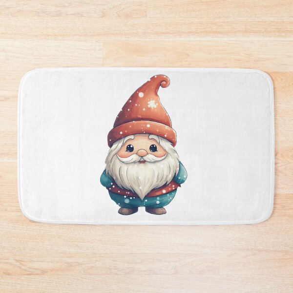 Item preview, Cute Christmas gnome in red hat designed and sold by Inktown.