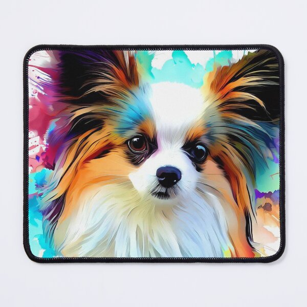 Item preview, Papillon Dog Splash Art designed and sold by The Digital Compass.