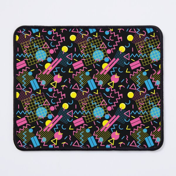 Item preview, 80s 90s vintage memphis pattern with geometric shapes designed and sold by VirtualVibesCo.