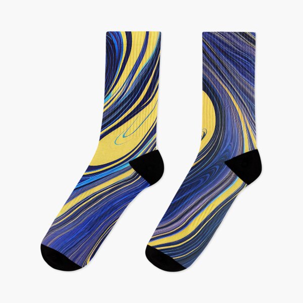 Item preview, Abstract 06 - Azure Euphoria  - Yellow Blue designed and sold by Artekinium.
