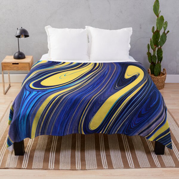 Item preview, Abstract 06 - Azure Euphoria - Yellow Blue designed and sold by Artekinium.