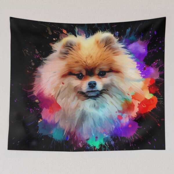Item preview, Pomeranian Splash Art designed and sold by The Digital Compass.