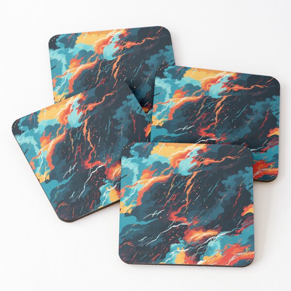 Item preview, Thunder Inspired Minimalist Art designed and sold by NatureArtDecor.